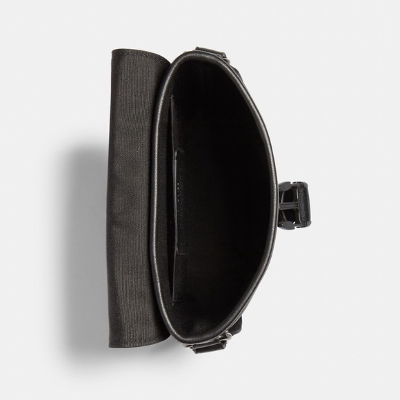 Coach Track Small Flap Crossbody In Signature Canvas NWT - Picture 7 of 8